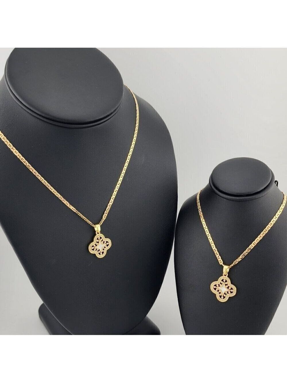 Brand New Opal North Star Clover Necklace